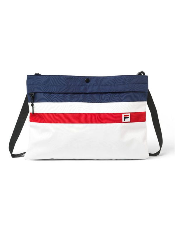 Bolsa Crossbody Fila Branco/Azul Marinho - Fila Wester Large Portugal Online,HROJ-79042